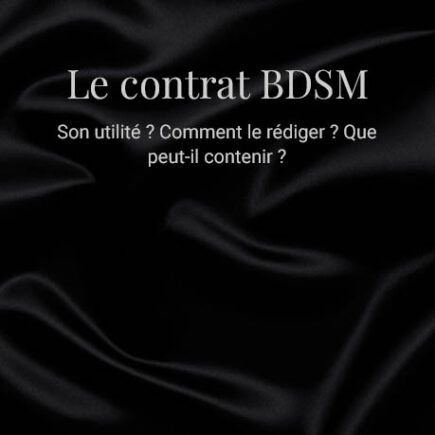 Contrat BDSM