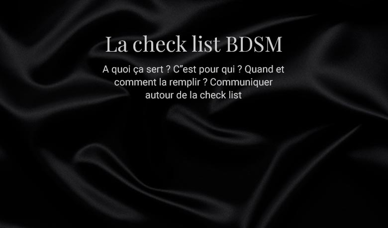 Checklist BDSM