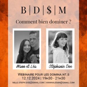 Webinaire BDSM comment bien dominer