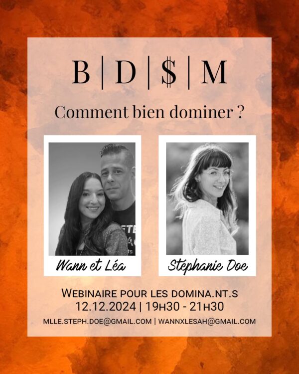 Webinaire BDSM comment bien dominer